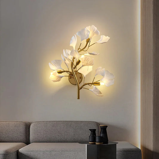 Ginkgo Leaf Acrylic Wall Lamp