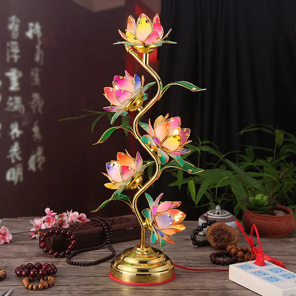 Lotus Serenity Temple Light Lamp