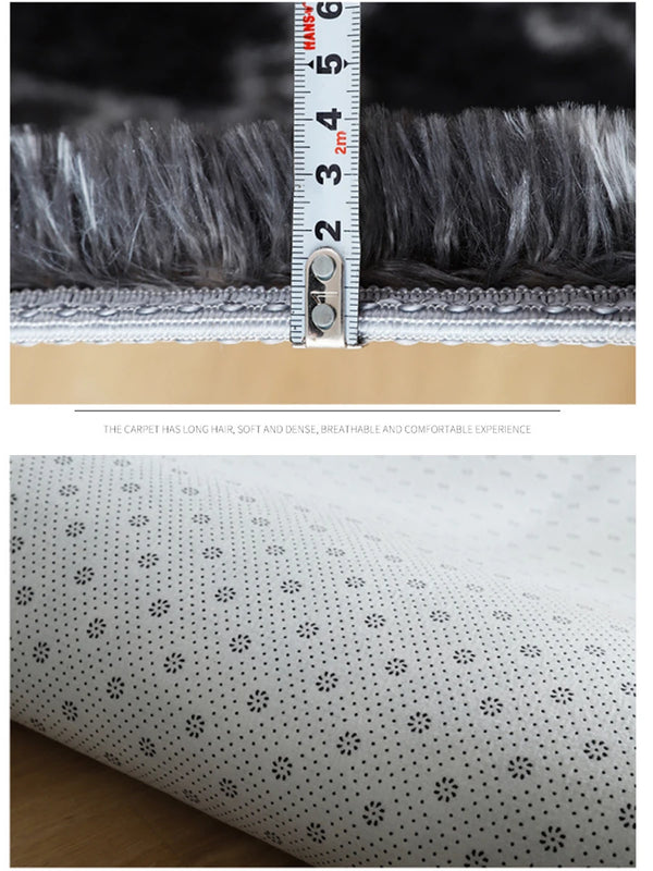 Plush Living Room Fluffy Rug